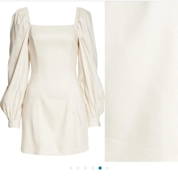 knee length dresses for ladies White | Long Sleeve Ruffle Shirt Dress